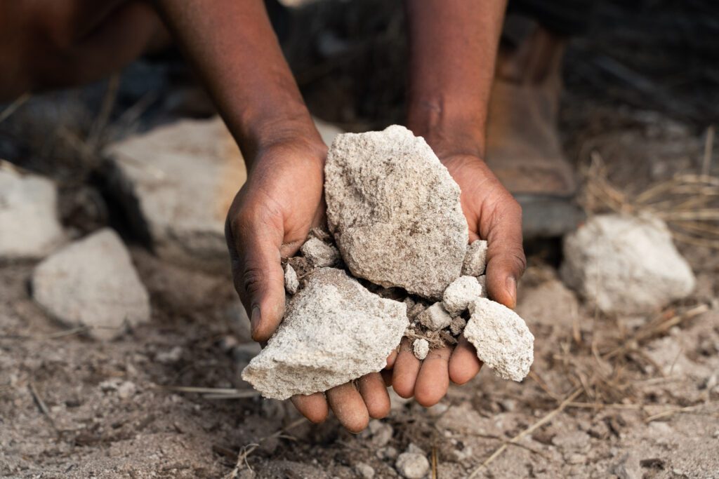 limestone rocks at springfontein